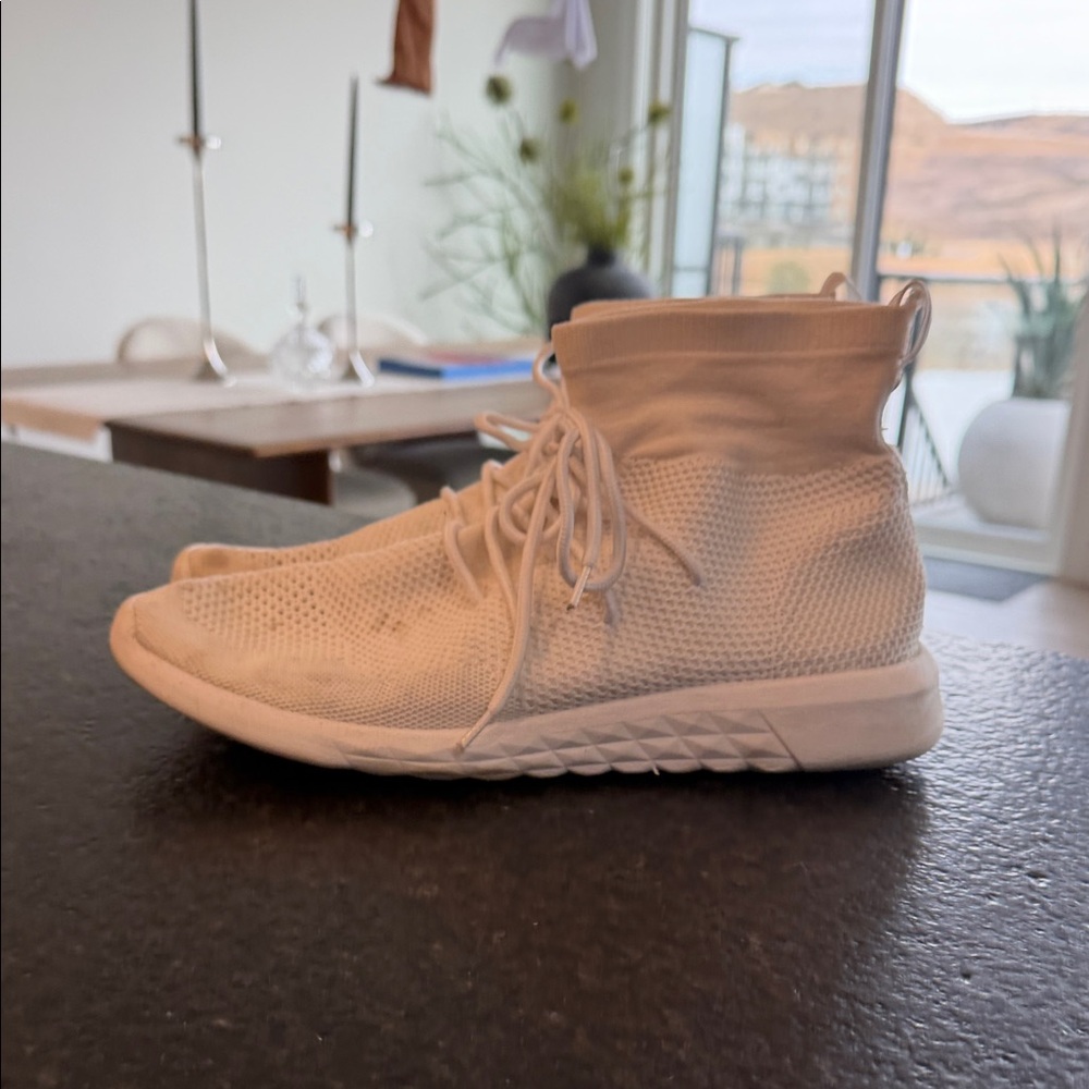 Aldo Cream High-Top Sneakers